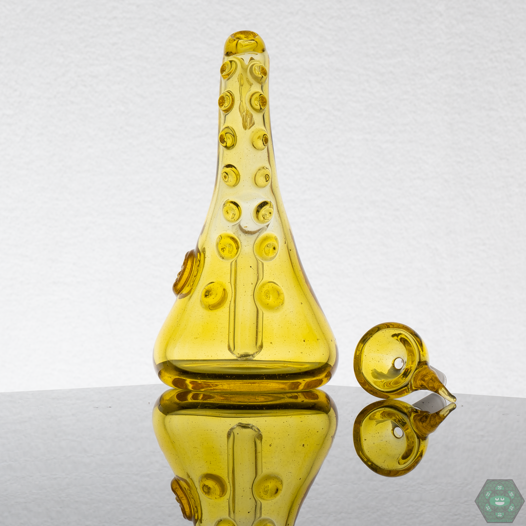 Wicked Glass Tentacle Traveler, a durable glass rig designed for both visual appeal and long-lasting performance.