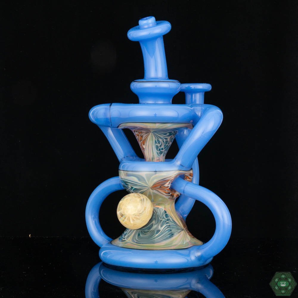 Terry Sharp Klein Egg Recycler – 14MM joint recycler dab rig for enhanced performance and function.