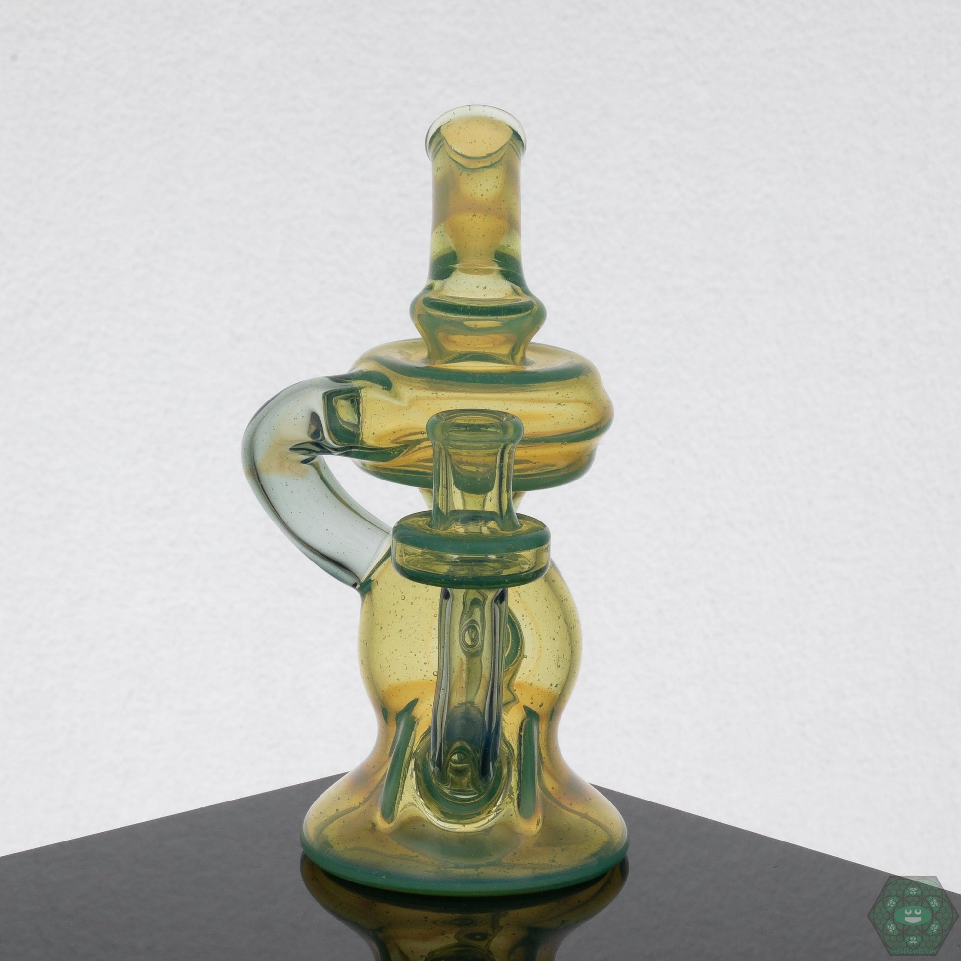 Tin Man Glass Klein Recycler - Sea Slime & Blue Slime - @tin_man_glass - HG