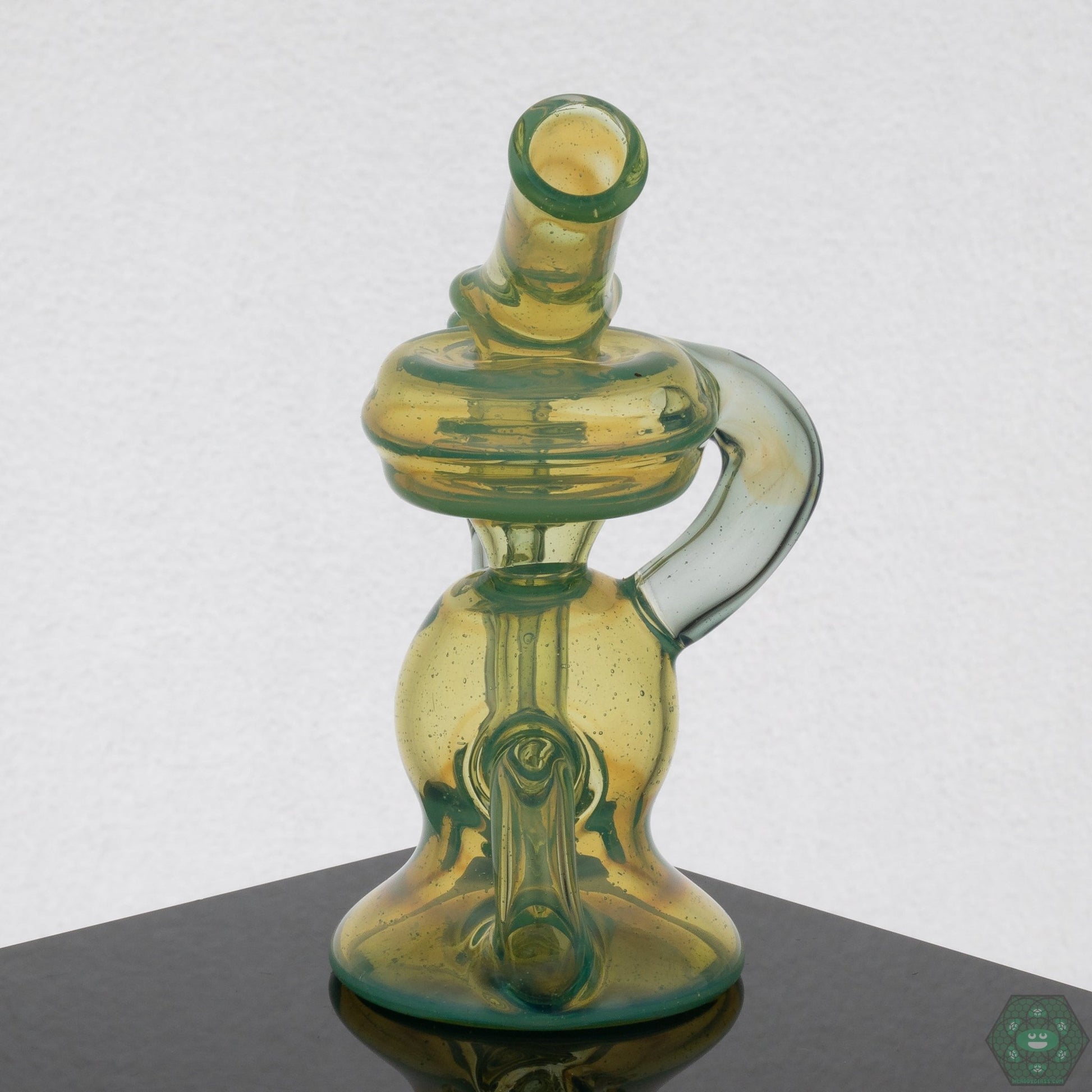 Tin Man Glass Klein Recycler - Sea Slime & Blue Slime - @tin_man_glass - HG