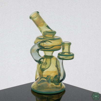 Tin Man Glass Klein Recycler - Sea Slime & Blue Slime - @tin_man_glass - HG