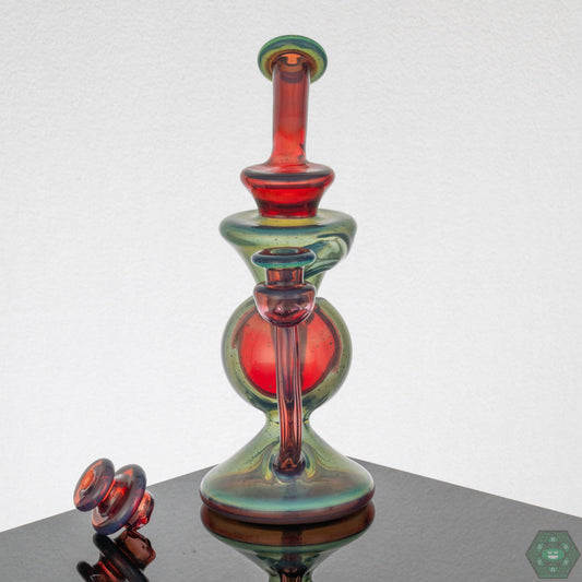 Trust Glass Half Ball Recycler - Opal Line & Phoenix - @Trustglass - HG