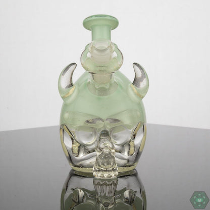 Tuskum Glass Skull Jammer - Mint - @Tuskum_glass - HG