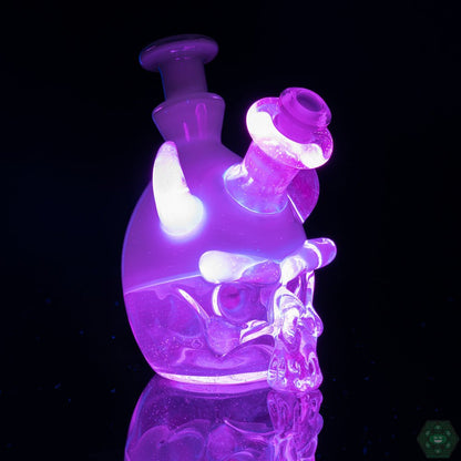 Tuskum Glass Skull Jammer - Mint - @Tuskum_glass - HG