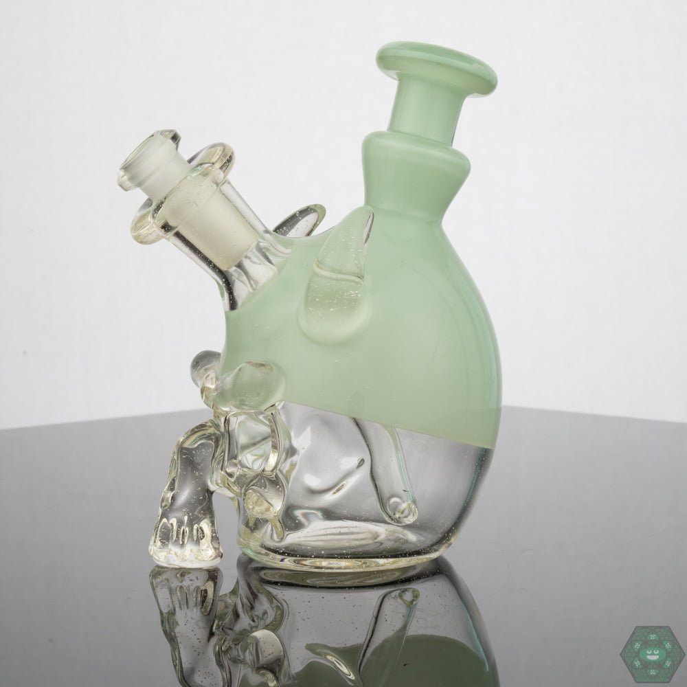 Tuskum Glass Skull Jammer - Mint - @Tuskum_glass - HG