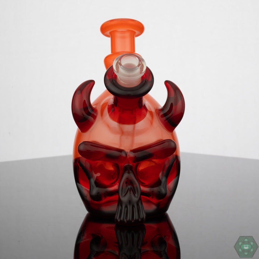 Tuskum Glass Skull Jammer - Pomegranate - @Tuskum_glass - HG