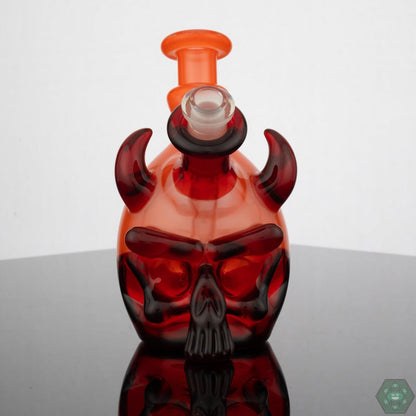Tuskum Glass Skull Jammer - Pomegranate - @Tuskum_glass - HG