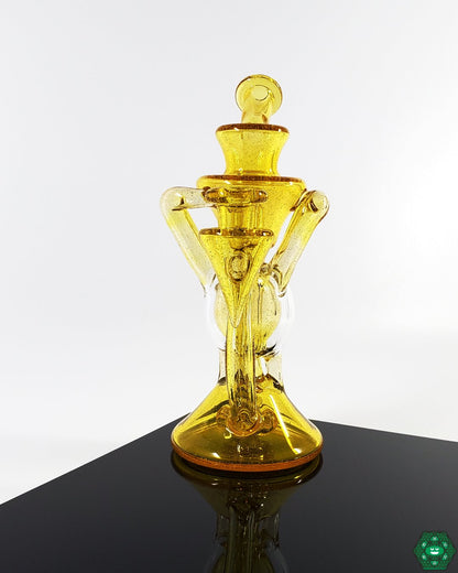 Functioning Banger Recycler: The Professor Dank FBR, offering superior filtration and crafted from durable borosilicate glass.