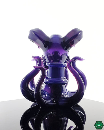 Unique Animal Dab Rig: The Casto Glass Octo Bunny, showcasing a creative design and smooth functionality in a 10mm heady glass piece.