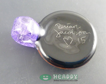 Unique Brian Jacobson Glass Art Pendant #2, an elegant handcrafted necklace with artistic glasswork.