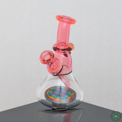 Unique Brian Jacobson Mini Glass Tube, a must-have smoking accessory with plasma colorway design.