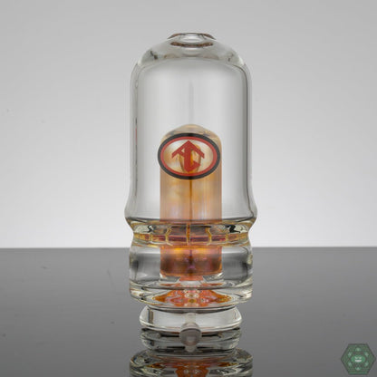 Unique Glass Attachment: The Galloway Glass Single Ratchet Attachment stands out with its distinctive design and combination of clear and fumed glass.