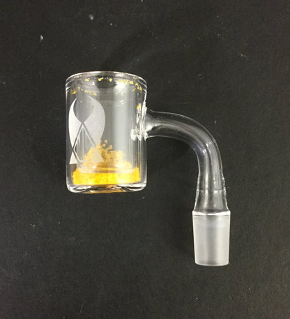 Whitney Harmon 14mm Thermochromic Quartz Banger featuring a heat-sensitive color-changing design for accurate dabbing temperatures.