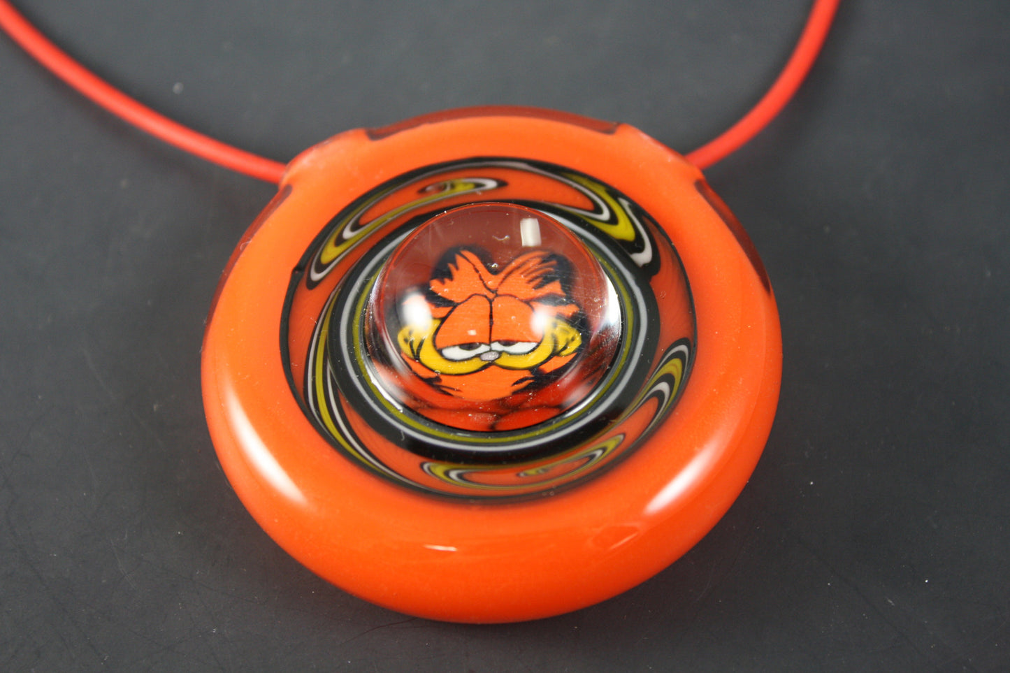 Whitney Harmon signature on the glass art.