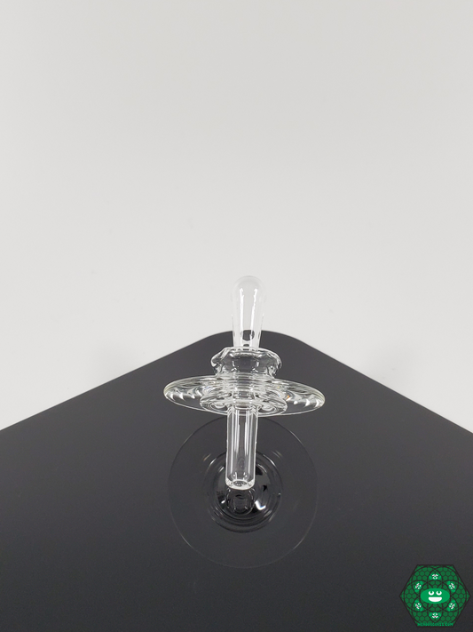 Zach Brown Clear Glass Caps, crafted from high-quality glass for durability and compatibility with bangers and slurpers.
